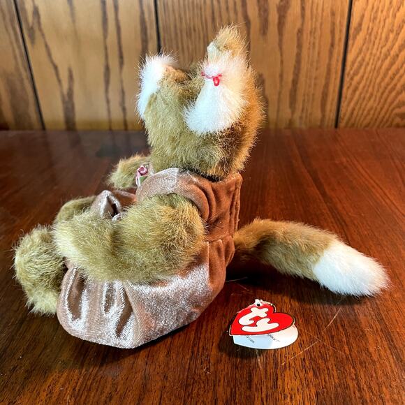 Ty Beanie Baby Pouncer 1993 Cat jointed vintage - Picture 4 of 8